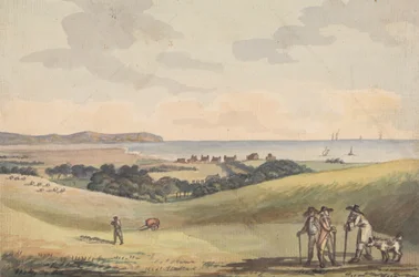 Eastbourne vom Sitz von Lord G. Cavendish im Park