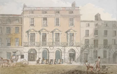 Freemasons Hall und Taverne, Great Queen Street, um 1800