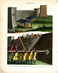 Rammbock; Katapulte und bewegliche Türme