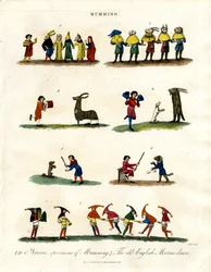 Historische Mummenschanz-Darstellungen