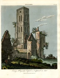 Osney Abbey bei Oxford im Jahr 1650