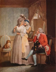 Ankleiden für den Maskenball. Laetitia flieht von der Reflexion zu öffentlichen Vergnügungen, 1789