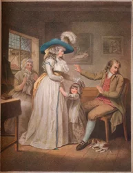 Der tugendhafte Elternteil. Laetitia bemüht sich vergeblich, ihre Eltern zu versöhnen, 1789