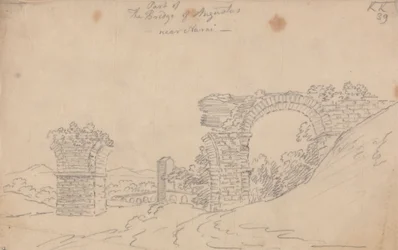Die Brücke des Augustus nahe Narni