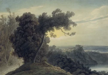 Der See von Albano und Schloss Gandolfo, ca. 1783-85