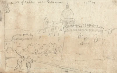 Die Mauer von Neapel bei Ponte Nuovo