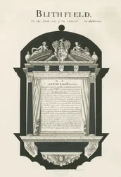 Tafel in der Blithfield Kirche - Sir Hervey Bagot, Bart.