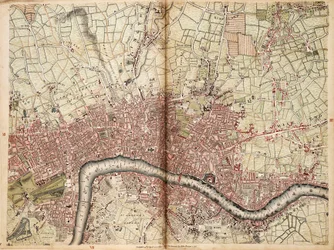 Karte von Islington, Westminster, City und Southwark