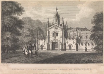Eingang zum erzbischöflichen Palast in Bishopthorpe (veröffentlicht von I. T. Hinton); Seite 34 (Band Eins)