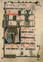 Kopie einer Seite aus dem Beaupre Antiphonal