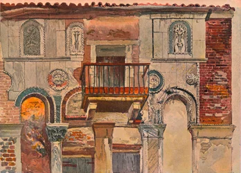 Fondaco De Turchi, Venedig, um 1853