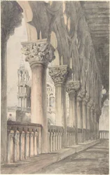 Loggia des Dogenpalastes in Venedig