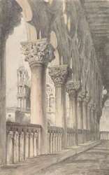 Loggia des Dogenpalastes, Venedig, 1849-50