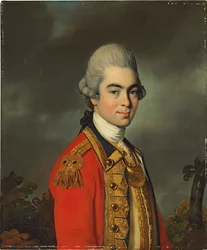 Porträt von Generalleutnant Sir James Duff, Halbfigur, in Militäruniform, 1771