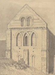 Kirche von Graville nahe Havre de Grace, Normandie: Ende des Nordquerhauses