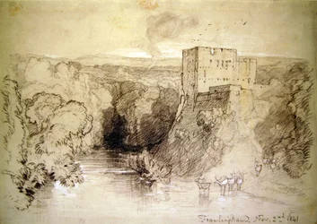Framlingham: das Schloss und der Fluss