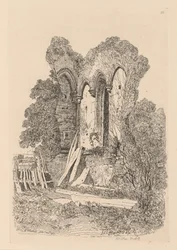 Liber Studiorum: Tafel 23, Ruinen bei Beeston, Norfolk: Nr. 3