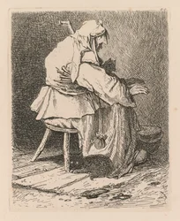 Liber Studiorum: Platte 44, Skizze nach Rembrandt, 1838