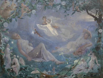Szene aus Ein Sommernachtstraum, 1873