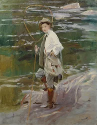 Ein junger Lachsangler, 1901