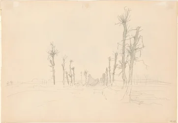 Verwüstete Landschaft [verso]