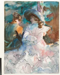 Damen im Schatten: Abriès, 1912