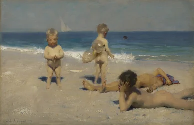 Badende neapolitanische Kinder, 1879