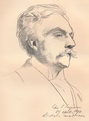 Porträt-Skizze von M. Gabriel Faure, ca. 1889