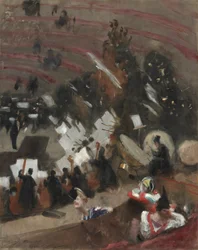 Probe des Pasdeloup-Orchesters im Cirque d
