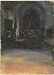 Spanisches Kircheninneres, ca. 1880