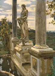 Statue von Vertumnus in Frascati, 1907, ca. 1930