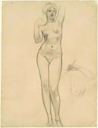 Studien von Aphrodite für Aphrodite und Eros