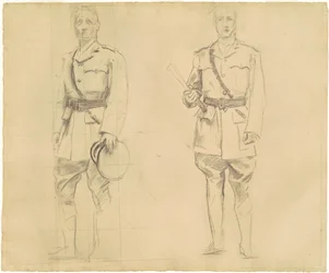 Studien von Generälen Plumer und Haig für "General Officers of World War I" [recto]