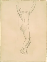 Studie für "Apollo und Daphne"