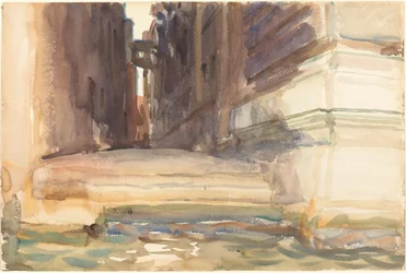 Die Calle della Rosa mit dem Monte di Pietà, Venedig