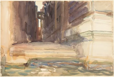 Die Calle della Rosa mit dem Monte di Pietà, Venedig