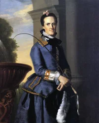 Mrs Epes Sargent (Catherine Osborne) in Jagdkleidung, 1764