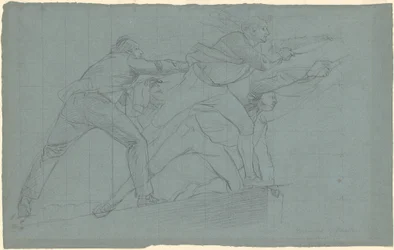 Studie für "Die Niederlage der schwimmenden Batterien bei Gibraltar"