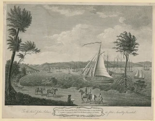 Blick auf die Stadt und den Hafen von Montego Bay in der Gemeinde St. James, Jamaika: von der Straße nach St. Ann