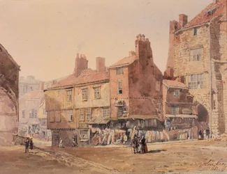 Häuser, King Street, in der Nähe des Black Gate