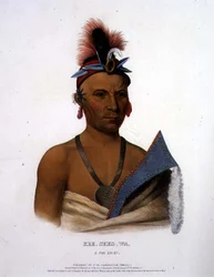 Kee-Shes-Wa, ein Fuchs-Häuptling, veröffentlicht von F.O.W. Greenough