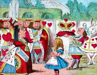 Kopf ab! Alice und ihre Rote Königin, ca. 1910