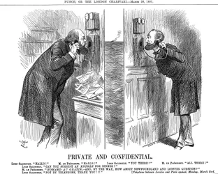 Privat und vertraulich, Eröffnung der anglo-französischen Telefonleitung, 1891