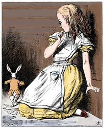 Szene aus Alice im Wunderland von Lewis Carroll, 1865