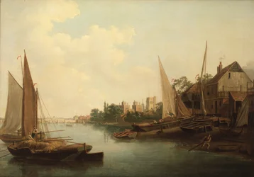 Die Themse bei Lambeth, um 1810