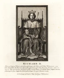 König Richard II. von England, nach einem Originalbild im Chor von St. Peter