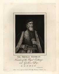 Sir Thomas Gresham, englischer Kaufmann und Finanzier, Gründer der Royal Exchange und des Gresham College
