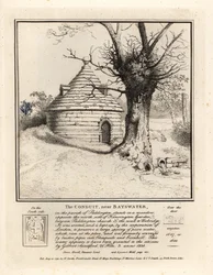 Der Wasserleitungsbau bei Bayswater, Paddington, gebaut um eine große Quelle reinen Wassers zu erhalten