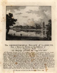 Ansicht des Lambeth Palace, London