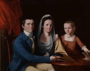 Jonathan Trumbull, Jr., Eunice Backus Trumbull und Faith Trumbull (später Faith Trumbull Wadsworth)